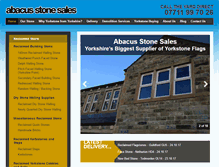 Tablet Screenshot of abacus-stone-sales.co.uk